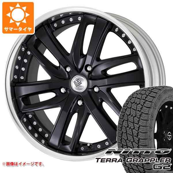 LX570用 サマータイヤ ニットー テラグラップラー G2 285/50R20 116S XL ワーク LS ブライトリング SUV 9.5-20 タイヤホイール4本セット|au PAY マーケット