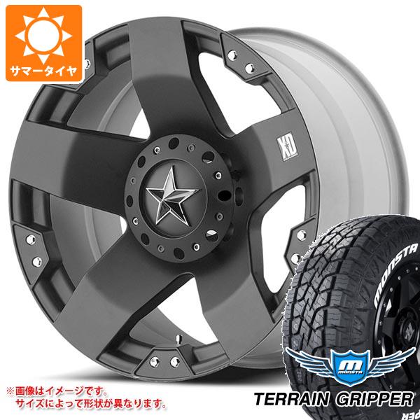 5本セット ジープ ラングラー JK/JL系用 サマータイヤ モンスタ テレーングリッパー 265/70R17 115T ホワイトレター KMC XD775 ロックスター タイヤホイール5本セット