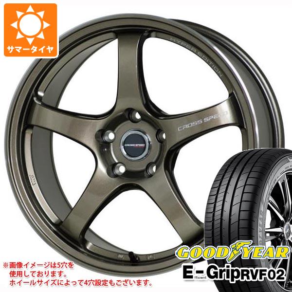 サマータイヤ 165/60R15 77H グッドイヤー エフィシエントグリップ RVF02 クロススピード ハイパーエディション CR5 4.5-15 タイヤホイール4本セットの通販は 58,355円