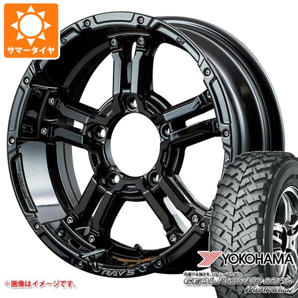 5本セット ジムニー用 サマータイヤ ヨコハマ ジオランダー M/T+ G001J 195R16C 104/102Q レイズ デイトナ FDX-J コレクション 5.5-16 タイヤホイール5本セット
