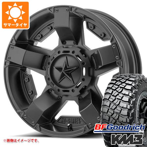 5本セット ジープ ラングラー JK/JL系用 サマータイヤ BFグッドリッチ マッドテレーン T/A KM3 35x12.50R17LT 121Q KMC XD811 ロックスター2 タイヤホイール5本セット