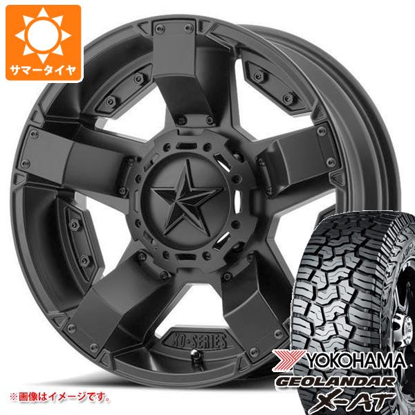 5本セット ジープ ラングラー JK/JL系用 2026年製 サマータイヤ ヨコハマ ジオランダー X-AT G016 LT265/70R17 121/118Q ブラックレター KMC XD811 ロックスター2 タイヤホイール5本セット