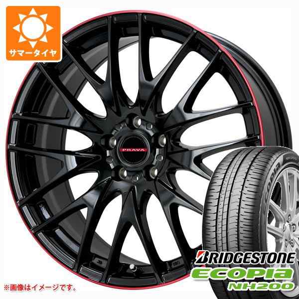 サマータイヤ 225/45R18 95W XL ブリヂストン エコピア NH200 レイシーン プラバ 9M 8.0-18 タイヤホイール4本セットの通販は 117,250円