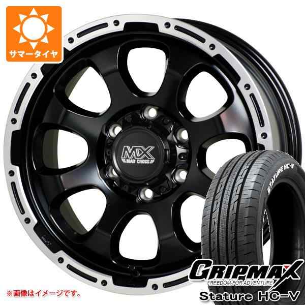 ハイエース 200系用 サマータイヤ グリップマックス スタチャー HC-V 215/60R17C 109/107S ホワイトレター マッドクロスグレイス 6.5-17 の通販は