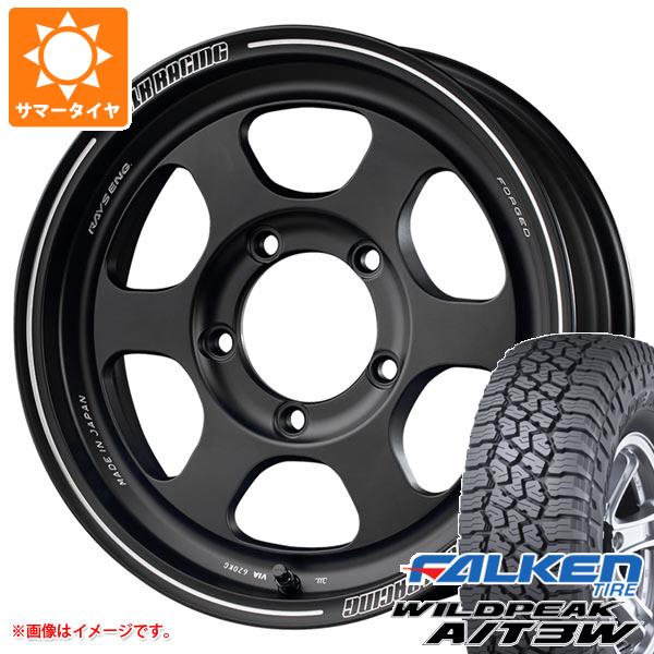 スズキ ジムニーノマド JC74W用 サマータイヤ ファルケン ワイルドピーク A/T3W LT225/75R16 115/112Q レイズ ボルクレーシング TE37XT FOR J 6.0-16 タイヤホイール4本セット