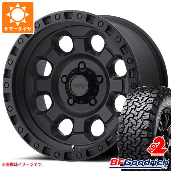 ジープ ラングラー JK/JL系用 サマータイヤ BFグッドリッチ オールテレーンT/A KO2 33x12.50R18LT 118S ブラックレター アメリカンレーシング AR201 タイヤホイール4本セット
