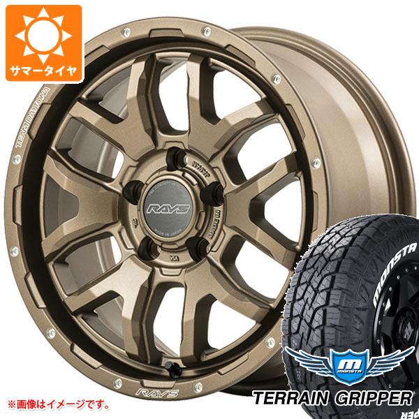 5本セット ジープ ラングラー JK/JL系用 サマータイヤ モンスタ テレーングリッパー 265/70R17 115T ホワイトレター レイズ デイトナ F6 の通販は 145,563円