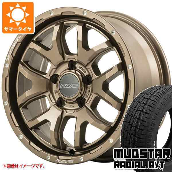 T31エクストレイル用 サマータイヤ マッドスター ラジアル A/T 215/65R16C 109/107L ホワイトレター レイズ デイトナ F6 ブースト 7.0-16の通販は