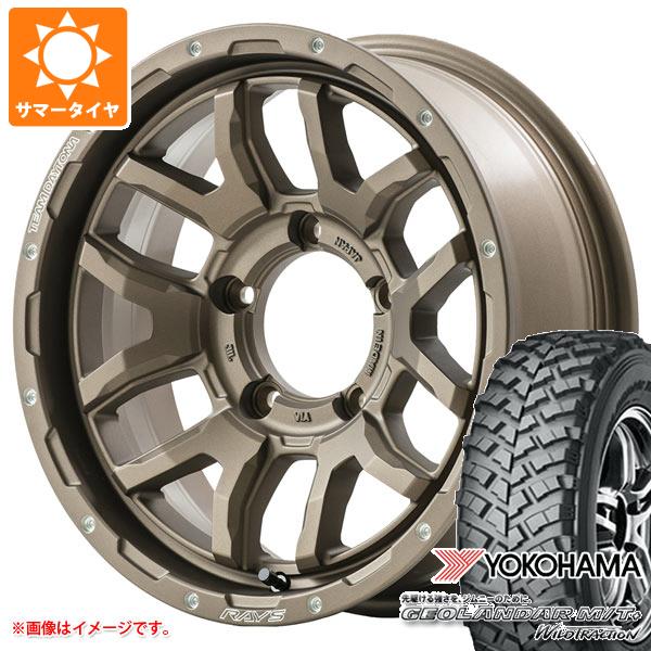 5本セット ジムニー用 サマータイヤ ヨコハマ ジオランダー M/T+ G001J 195R16C 104/102Q レイズ デイトナ F6 ブースト 5.5-16 タイヤホイール5本セット