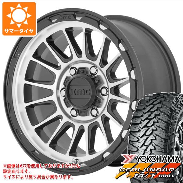 エクリプスクロス GK系用 サマータイヤ ヨコハマ ジオランダー M/T G003 LT225/65R17 107/103Q KMC KM542 インパクト 8.0-17 タイヤホイール4本セット