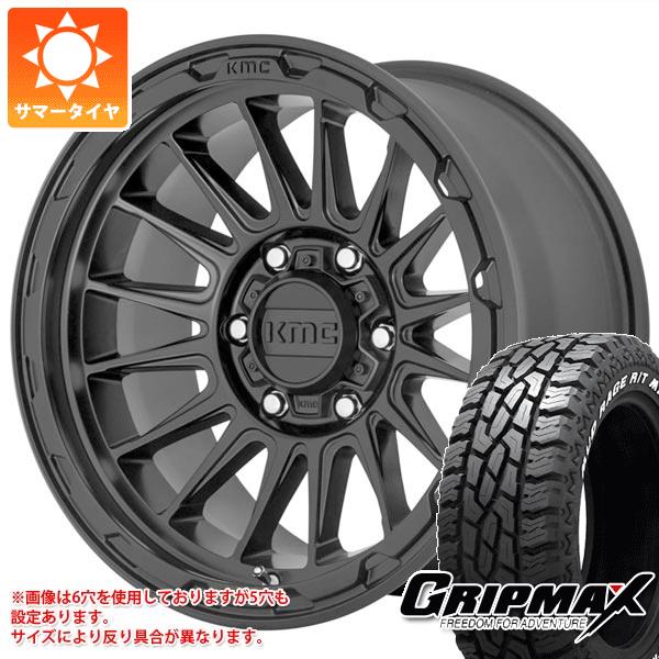 T31エクストレイル用 サマータイヤ グリップマックス マッドレイジ R/T MAX LT215/70R16 100/97Q ホワイトレター KMC KM542 インパクト 7.0-16 タイヤホイール4本セット