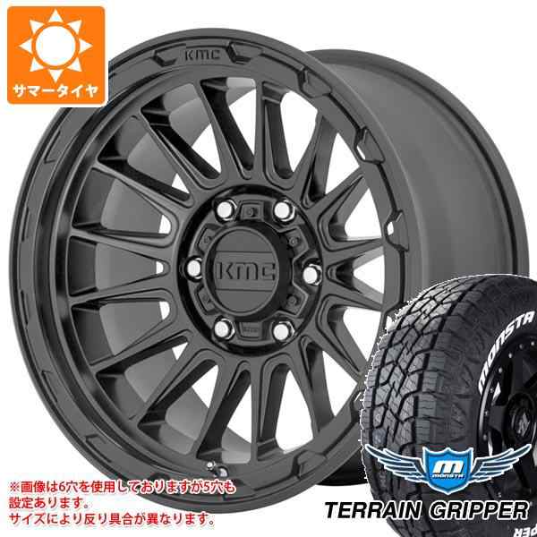 ランドクルーザー プラド 150系用 サマータイヤ モンスタ テレーングリッパー 265/60R18 114T XL ホワイトレター KMC KM542 インパクト 9の通販は