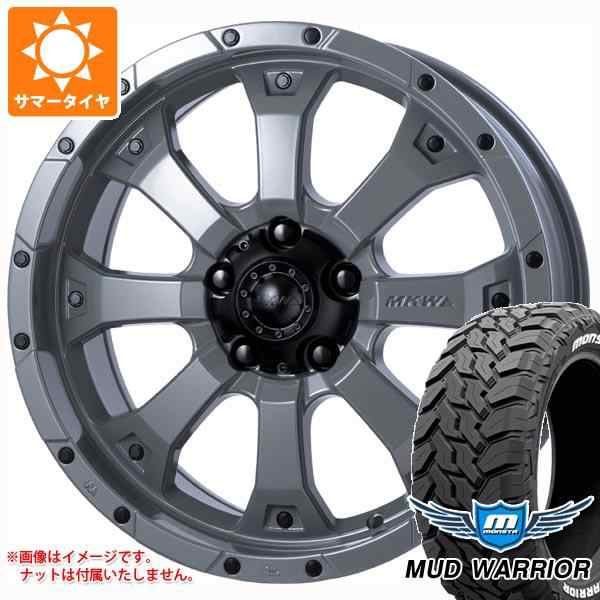 5本セット ジープ ラングラー JK/JL系用 サマータイヤ モンスタ マッドウォーリアー LT265/70R17 121/118Q ホワイトレター MKW MK-46 タの通販は