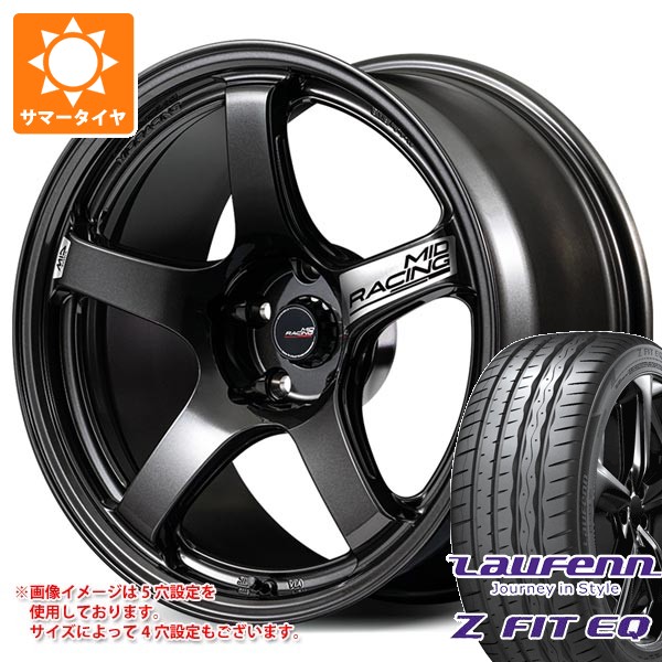 ホンダ シビック タイプR FL5用 サマータイヤ ラウフェン Zフィット EQ LK03 265/35ZR18 97Y XL MID レーシング R50 エボ 9.5-18 タイヤホイール4本セット