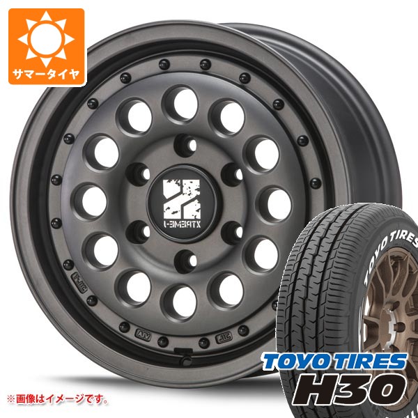 トヨタ ハイエース 200系用 サマータイヤ トーヨー H30 215/65R16C 109/107R ホワイトレター MLJ エクストリームJ ラギッド 6.5-16 タイヤホイール4本セット 98,780円