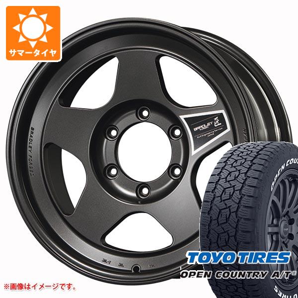 ランドクルーザー250用 サマータイヤ トーヨー オープンカントリー A/T3 265/70R18 116H ホワイトレター ブラッドレー フォージド タクミ 8.5-18 タイヤホイール4本セット
