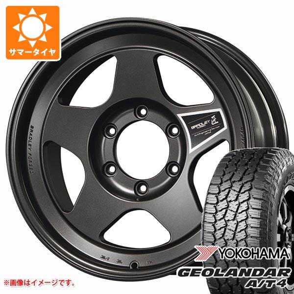 ハイラックスサーフ215系用 サマータイヤ ヨコハマ ジオランダー A/T4 G018 LT265/65R17 120/117S アウトラインホワイトレター ブラッドレー フォージド タクミ 8.0-17 タイヤホイール4本セット