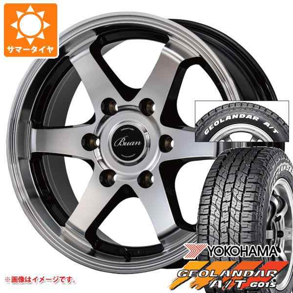 ハイエース 200系用 2024年製 サマータイヤ ヨコハマ ジオランダー A/T G015 215/65R16C 109/107S ホワイトレター KBレーシング16 6.5-16の通販は 189,700円