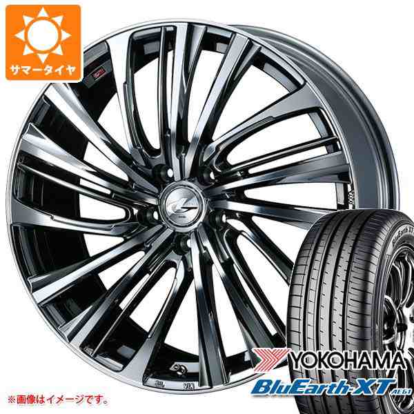 ベンチ 収納付 WEDS サマータイヤ 225/55R18 98V ヨコハマ ブルーアースXT AE61 レオニス WX 7.0-18 