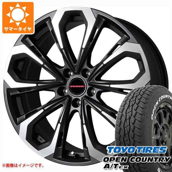 サマータイヤ 235/60R18 103H トーヨー オープンカントリー A/T EX ホワイトレター レイシーン プラバ 5X 8.0-18 タイヤホイール4本セッの通販は