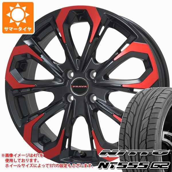 送料無料/プレゼント付♪ NT サマータイヤ 225/45R19 96Y XL ニットー NT555 G2 レイシーン プラバ 9M 8.0-19 