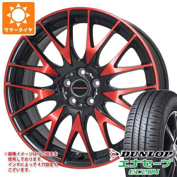 サマータイヤ 225/50R18 95V ダンロップ エナセーブ EC204 レイシーン プラバ 9M 7.5-18 タイヤホイール4本セットの通販は