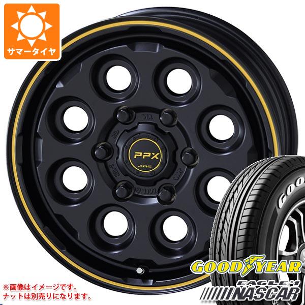 ハイエース 200系用 サマータイヤ グッドイヤー イーグル ＃1 ナスカー 195/80R15 107/105L ホワイトレター PPX ミルエイト 6.0-15 タイの通販は
