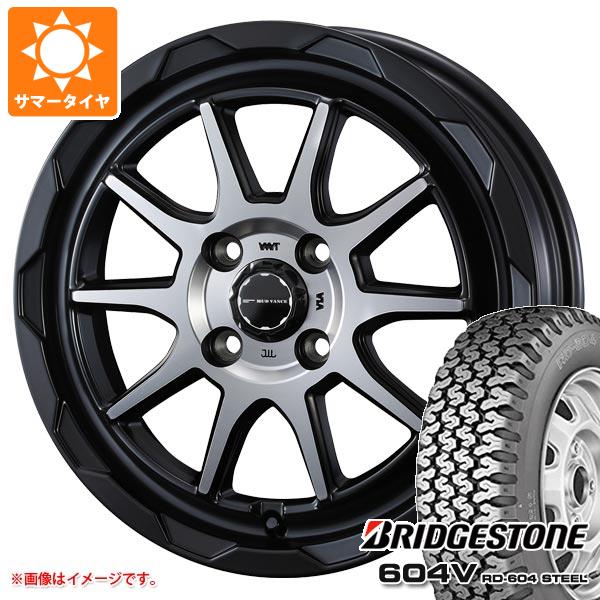 サマータイヤ 165R14 6PR ブリヂストン 604V RD-604 スチール (165/80R14 91/90N相当) マッドヴァンス06 4.5-14 タイヤホイール4本セットの通販は 70,565円