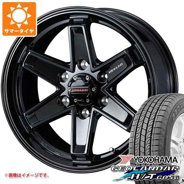 パジェロ V98用 サマータイヤ ヨコハマ ジオランダー H/T G056 265/65R17 112H ブラックレター キーラー タクティクス 7.5-17 タイヤホイの通販は