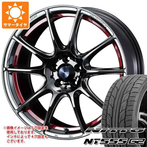 サマータイヤ 245/45R18 100Y XL ニットー NT555 G2 ウェッズスポーツ SA-25R 8.0-18 タイヤホイール4本セットの通販は