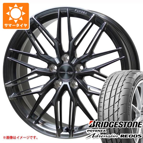 サマータイヤ 225/40R19 93Y XL ブリヂストン ポテンザ アドレナリン RE005 トラフィックスター フォージド TSF-03 8.0-19 タイヤホイール4本セット