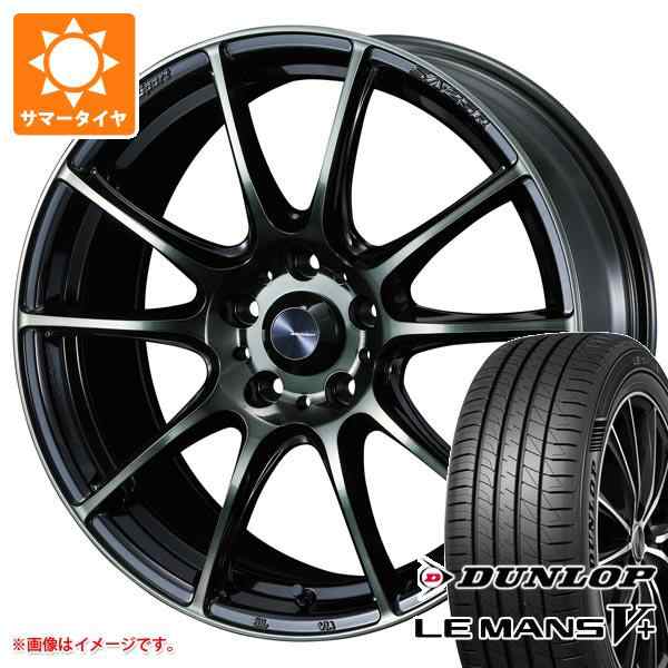 ヒート WEDS サマータイヤ 215/45R18 93W XL ダンロップ ルマン5 LM5+ ウェッズスポーツ SA-25R ブルーライトクロームツー  7.0-18