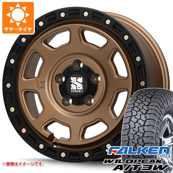 ジープ ラングラー JK/JL系用 サマータイヤ ファルケン ワイルドピーク A/T3W LT285/70R17 116Q MLJ エクストリームJ XJ07 タイヤホイール4本セット