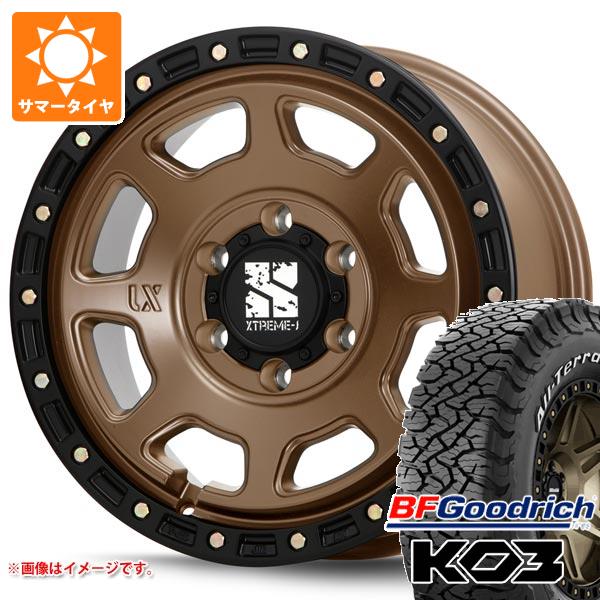 トヨタ ハイラックス 120系用 サマータイヤ BFグッドリッチ オールテレーンT/A KO3 LT265/65R17 116/113S ホワイトレター MLJ エクストリームJ XJ07 8.0-17 タイヤホイール4本セット