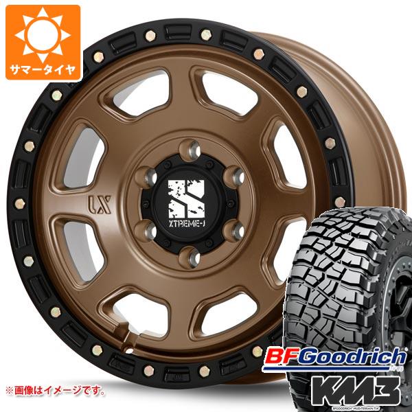 トヨタ ハイラックス 120系用 サマータイヤ BFグッドリッチ マッドテレーンT/A KM3 LT265/65R17 120/117Q MLJ エクストリームJ XJ07 8.0-17 タイヤホイール4本セット