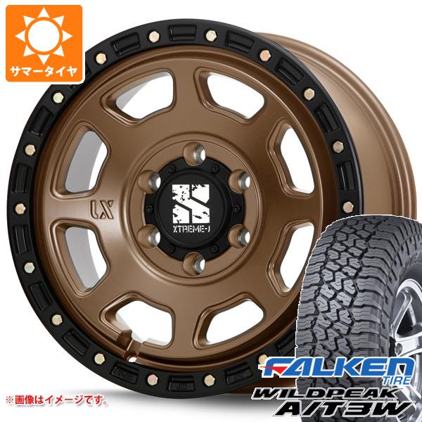 FJクルーザー 10系用 サマータイヤ ファルケン ワイルドピーク A/T3W LT285/70R17 116Q MLJ エクストリームJ XJ07 8.0-17 タイヤホイール4本セット