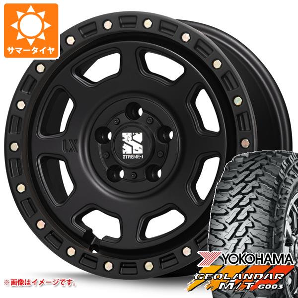 デリカD:5用 サマータイヤ ヨコハマ ジオランダー M/T G003 LT225/75R16 115/112Q MLJ エクストリームJ XJ07 7.0-16 タイヤホイール4本セット