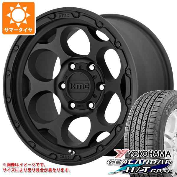 ハイラックス 120系用 サマータイヤ ヨコハマ ジオランダー H/T G056 265/65R17 112H ブラックレター KMC KM541 ダーティーハリー 8.5-17の通販は