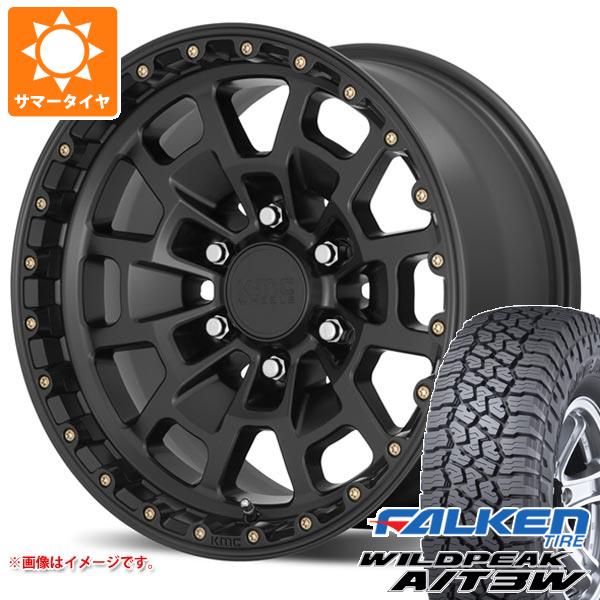 ハイラックスサーフ215系用 サマータイヤ ファルケン ワイルドピーク A/T3W 265/65R17 116S XL KMC KM718 サミット 8.5-17 タイヤホイール4本セット