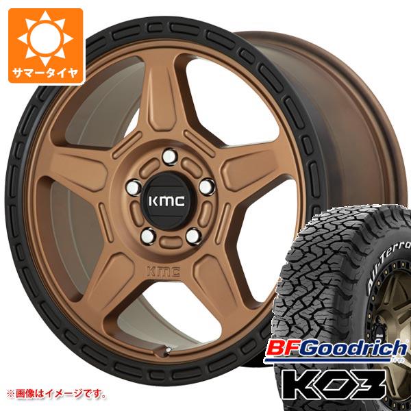 5本セット ジープ ラングラー JK/JL系用 2026年製 サマータイヤ BFグッドリッチ オールテレーンT/A KO3 LT265/70R17 118/115S ホワイトレター KMC KM721 アルパイン タイヤホイール5本セット 189,750円
