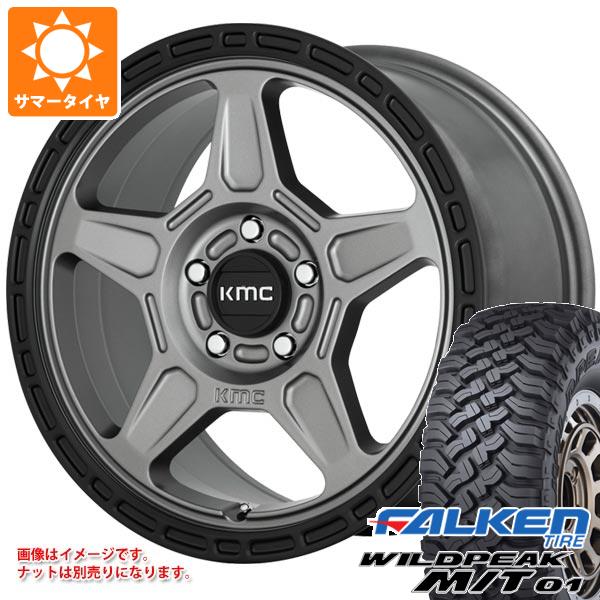 5本セット ジープ ラングラー JK/JL系用 サマータイヤ ファルケン ワイルドピーク M/T01 LT285/70R17 121/118Q KMC KM721 アルパイン タイヤホイール5本セット 184,500円