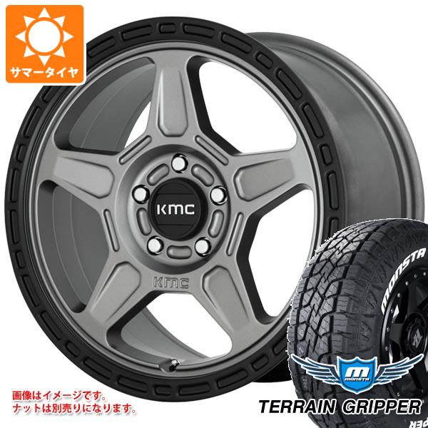5本セット ジープ ラングラー JK/JL系用 サマータイヤ モンスタ テレーングリッパー LT285/70R17 121/118R ホワイトレター KMC KM721 アルパイン タイヤホイール5本セット
