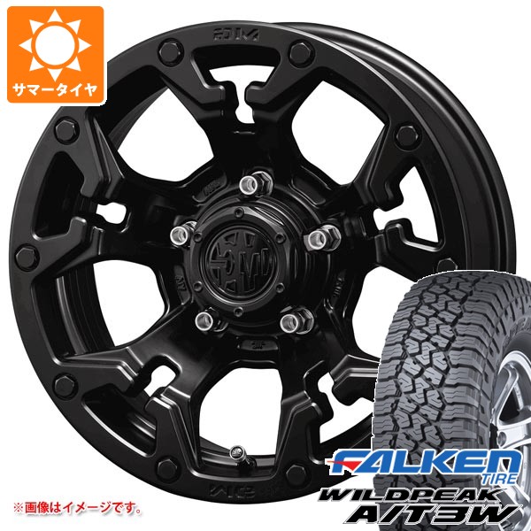 5本セット スズキ ジムニーノマド JC74W用 サマータイヤ ファルケン ワイルドピーク A/T3W 235/70R16 109T XL クリムソン MG ゴーレム 6.0-16 タイヤホイール5本セット
