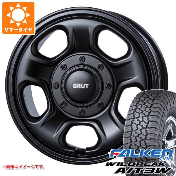 デリカD5用 サマータイヤ ファルケン ワイルドピーク A/T3W LT225/75R16 115/112Q ブルート BR-33 6.5-16 タイヤホイール4本セット