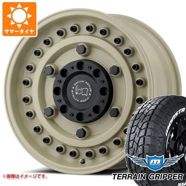 5本セット ジープ ラングラー JK/JL系用 サマータイヤ モンスタ テレーングリッパー LT285/70R17 121/118R ホワイトレター ブラックライノ アーモリー タイヤホイール5本セット