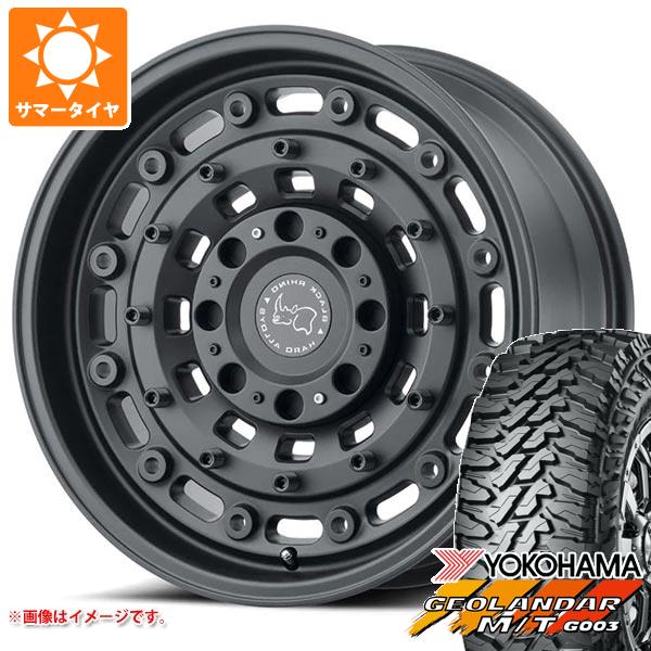 5本セット ジープ ラングラー JK/JL系用 サマータイヤ ヨコハマ ジオランダー M/T G003 35x12.50R17 LT 121Q ブラックライノ アーセナル タイヤホイール5本セット