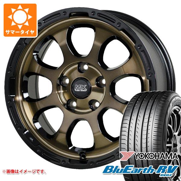 T31エクストレイル用 サマータイヤ ヨコハマ ブルーアースRV RV03 215/65R16 98H マッドクロスグレイス 7.0-16 タイヤホイール4本セット