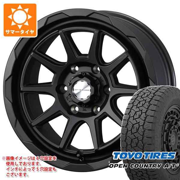 単品購入可 WEDS 5本セット FJクルーザー 10系用 サマータイヤ トーヨー オープンカントリー A/T3 265/70R17 115T  クロスオーバーガーメンツ スタイルM 8.0-17