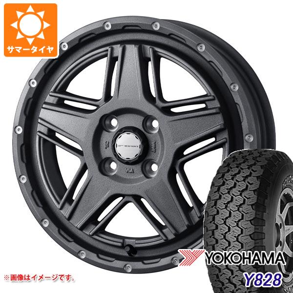 サマータイヤ 175R14 6PR ヨコハマ Y828A (175/80R14 94/93N相当) マッドヴァンス07 4.5-14 タイヤホイール4本セット