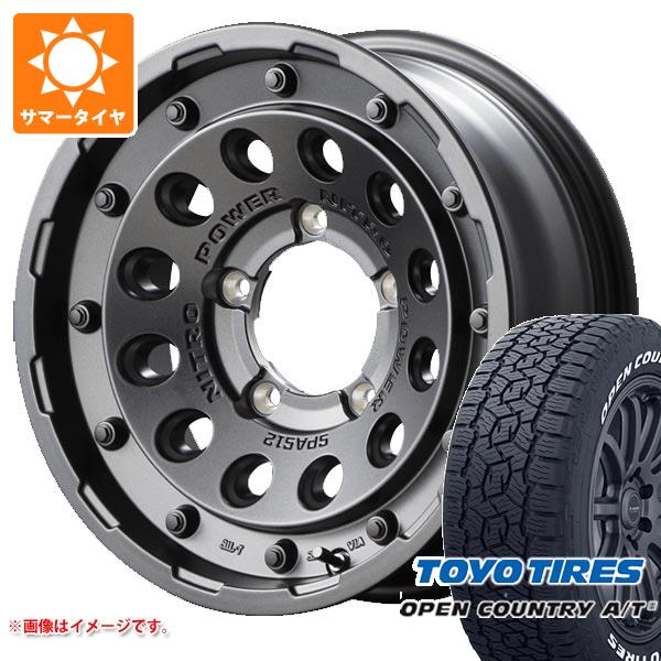スズキ ジムニーシエラ JB74W用 2026年製 サマータイヤ トーヨー オープンカントリー A/T3 195/80R15 107/105N LT ホワイトレター ナイトロパワー H12 ショットガン 6.0-15 タイヤホイール4本セット 91,906円